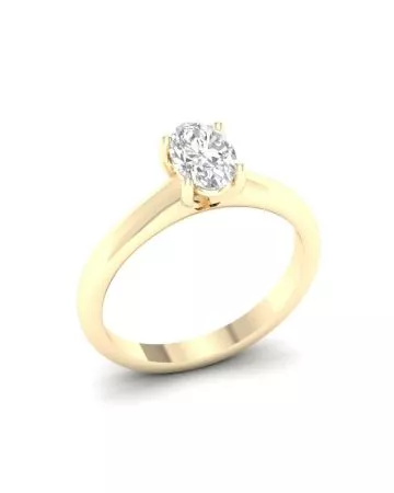Brilliant Star Ring with Lab-Grown Diamond RS0703 YG 0.75CT
