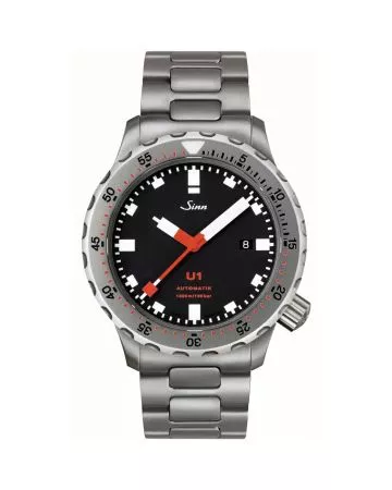 Sinn U1 Diving -rannekello / teräsranneke 1010.010-1