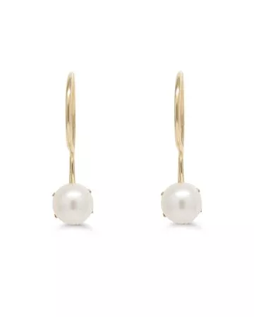 Helmikorvakorut koukulla 4 mm 1014valk