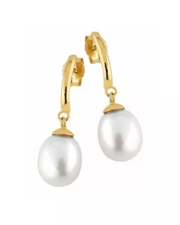 Kultaiset helmikorvakorut 110365-9K-1