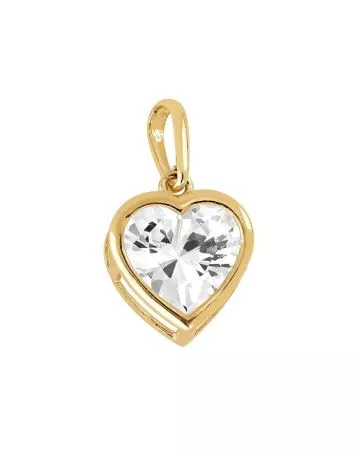 Kultainen sydänriipus JP84394-CZ-HT7