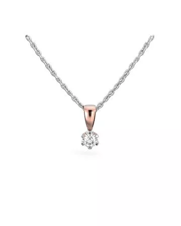 Festive Classic timanttiriipus, puna- ja valkokulta 129-010R-PV