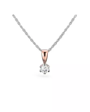 Festive Classic timanttiriipus, puna- ja valkokulta 129-015R-PV