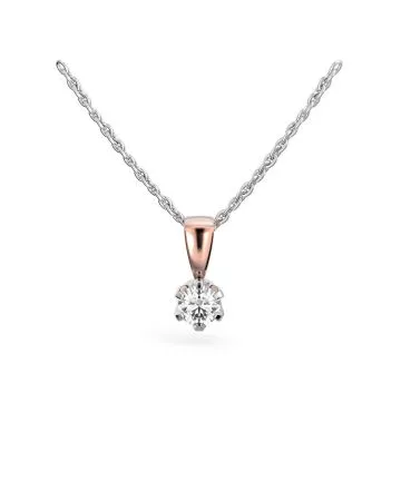 Festive Classic timanttiriipus, puna- ja valkokulta 129-020R-PV