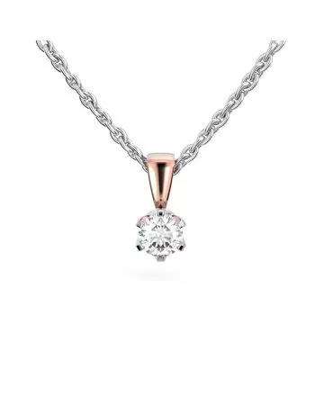 Festive Classic timanttiriipus, puna- ja valkokulta 129-045R-PV