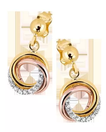 Kultaiset tappikorvakorut VXXCTE200554-II-TC 
