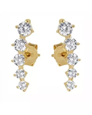 Kultaiset tappikorvakorut JE12895-CZ
