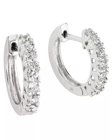 Valkokultaiset rengaskorvakorut 412862-00R