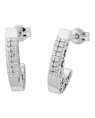 Valkokultaiset tappikorvakorut 10321/B