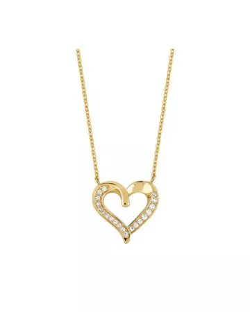 Kultainen kaulakoru / sydän CHP6485-EX-CZ