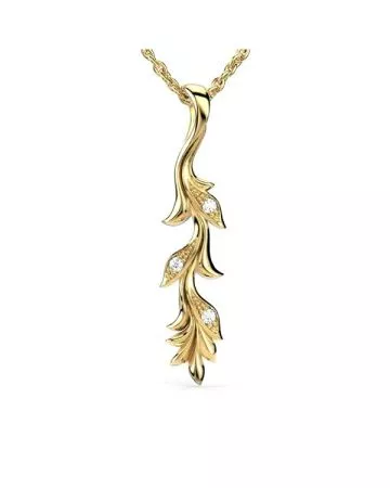 Festive Feeniks Riipus 0,03 ct 14k keltakulta 706-003R-KK