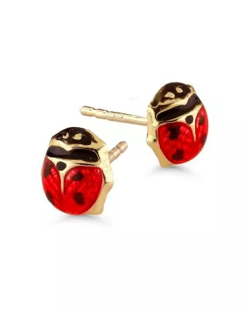 Kultaiset korvakorut, leppäkerttu 1527pun