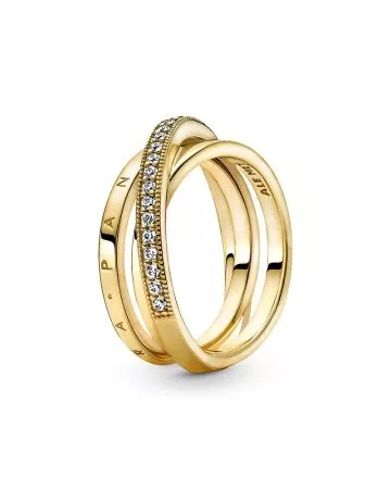 Pandora Triple Band Pave sormus 169057C01