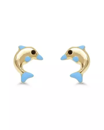 Kultaiset korvakorut, delfiini 172441sin