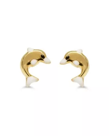 Kultaiset korvakorut, delfiini 172441valk