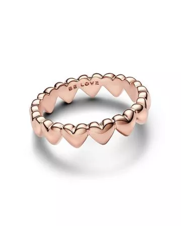 Pandora Row of Hearts sormus 183427C00-1