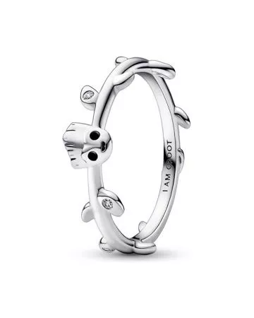 Pandora Marvel Guardians of the Galaxy Groot Leaf Silver Ring 192566C01