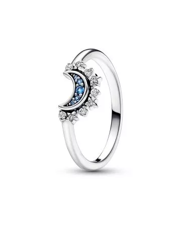 Pandora Celestial Blue Sparkling Moon sormus 192675C01-2