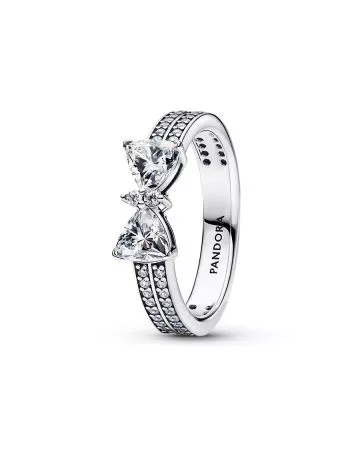 Pandora Sparkling Bow Double-Row sormus 193552C01-1