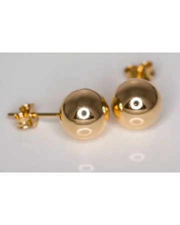 Kultaiset pallokorvakorut, 8 mm 20033
