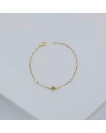 Bulevardi Gemstone rannekoru / vaaleanpunainen turmaliini 0,16ct BLVD2057