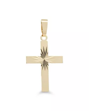 Kultainen ristiriipus 17 mm 26-1002