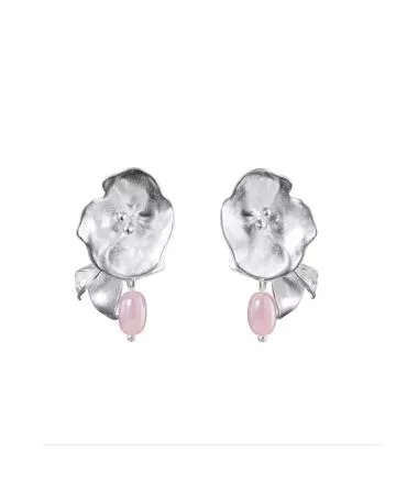 Kalevala Pink Ribbon 2024 Summer Night Rose Earrings 261000704JT