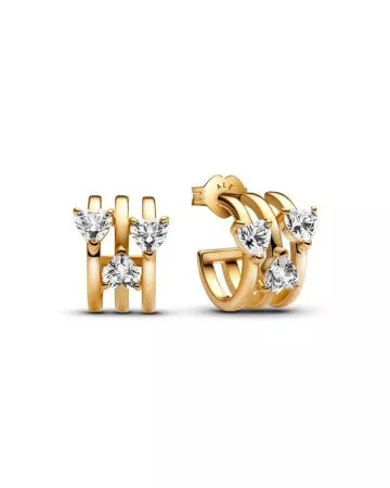 Pandora Triple Heart Hoop korvakorut 263656C01