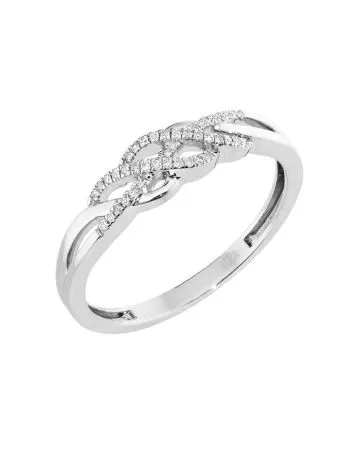 Valkokultainen timanttisormus BR-653-3