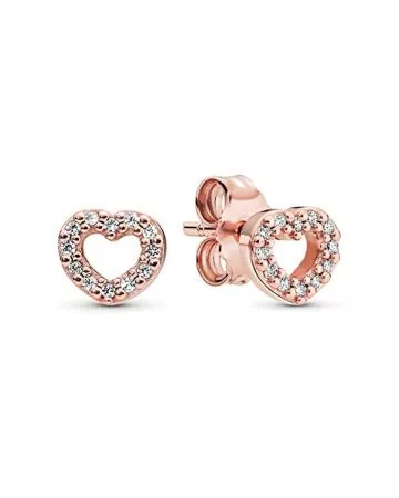 Pandora Open Heart Stud Earrings 280528CZ