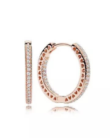 Pandora Hearts Of Pandora Rose Hoop -korvakorut 286318CZ-1