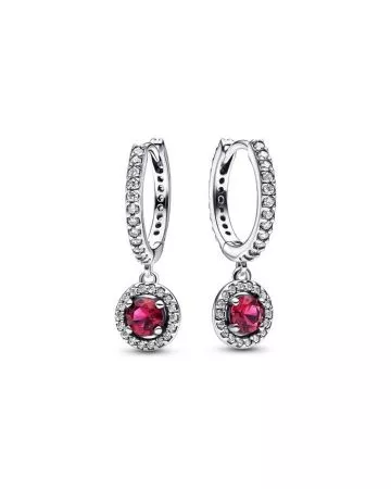 Pandora Timeless Red Round Sparkling korvakorut 292379C01