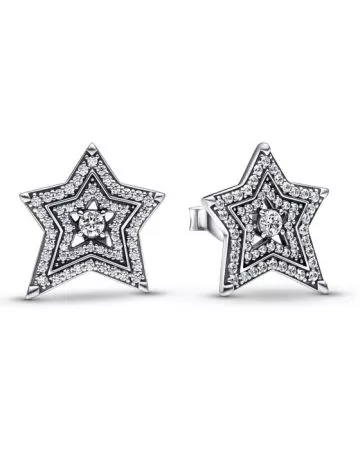 Pandora Moments Celestial Asymmetric Star korvakorut 292415C01