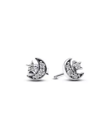 Pandora Sparkling Moon & Star Stud korvakorut 292990C01