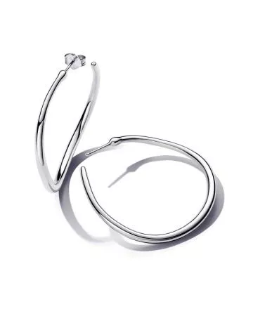 Pandora Organically Shaped 42 mm Open Hoop korvakorut 293299C00-1