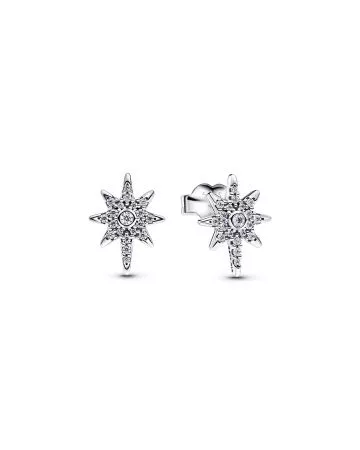 Pandora Sparkling North Star Stud Earrings 293587C01