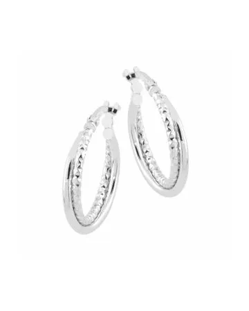 Hopeiset korvakorut 19 mm 296OR0089W