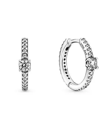 Pandora Sparkling Hoop Earrings 299406C01