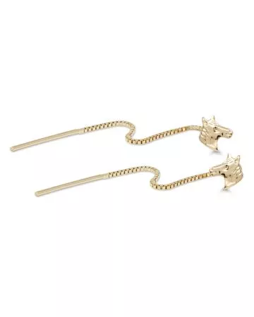 Kultaiset ketjukorvakorut, hevonen 3138312