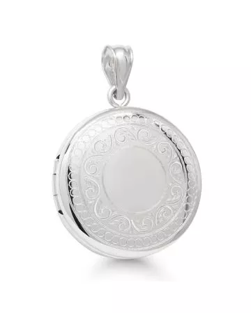 Silver Locket Pendant SPL-RD081/20MM