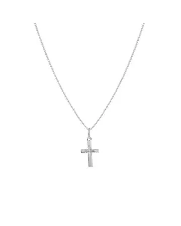 Hopeinen ristikaulakoru 3250880500
