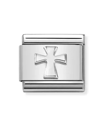 Nomination Classic Silvershine Cross / hopea risti  330106/02