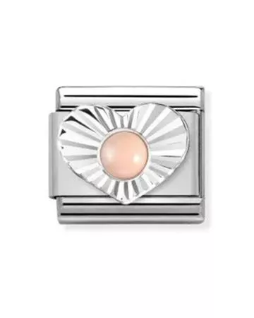 Nomination Classic Silvershine Sydän Koralli 330508/10