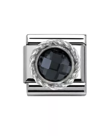 Nomination Classic Silvershine / musta kivi 330601/011