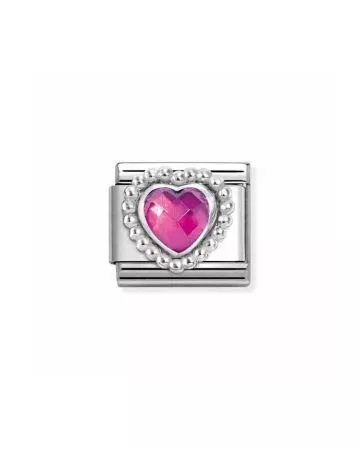 Nomination Classic Fuchsia, pinkki sydän 330606/030