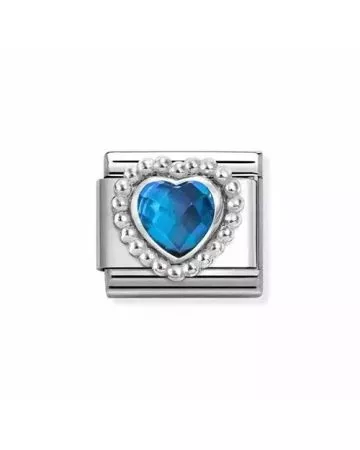 Nomination Classic Blue Heart 330606/007
