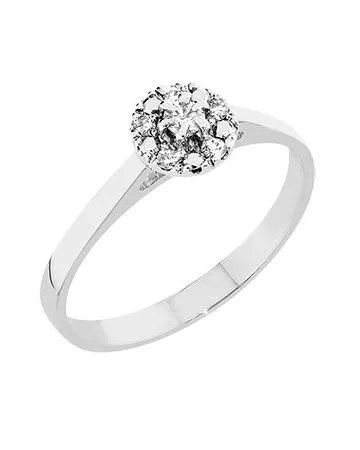 Romanssi Halo -timanttisormus 3620.1