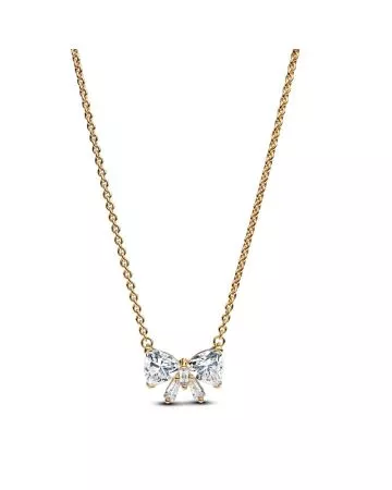 Pandora Sparkling Bow Necklace 363508C01-45