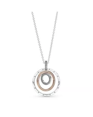 Pandora Two-tone Circles Necklace 389483c01-60