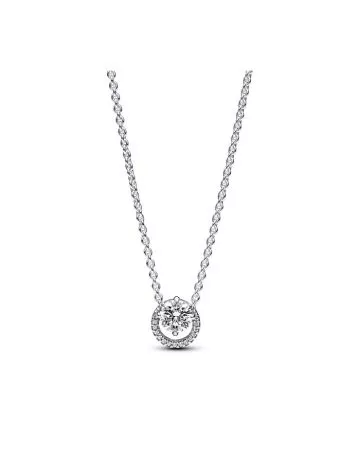 Pandora Sparkling Round Halo Pendant Collier kaulakoru 391174C01-45